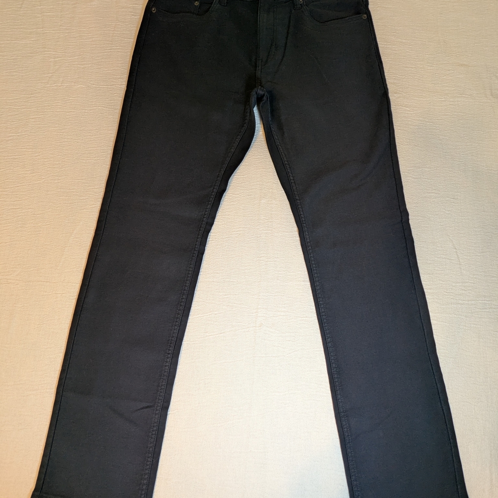 Jachs Men's Navy Blue Straight Jeans